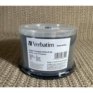 Verbatim DataLifePlus Inkjet Printable DVD+R DL 8.5GB 8x Speed 50-Pack